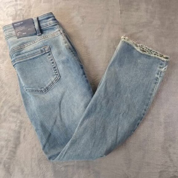 J.Jill Blue Demi Bootcut Havana Wash Jeans 2P RawHem Soft Stretch Everyday Jeans - Picture 6 of 12